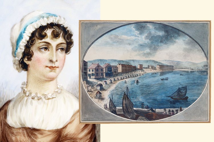 Jane Austen; Weymouth Bay and Melcombe Regis. Artist unknown, c. 1770